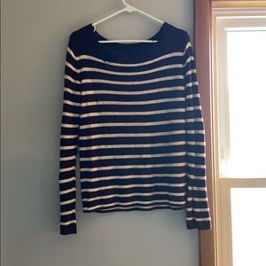 Maroon striped sweater